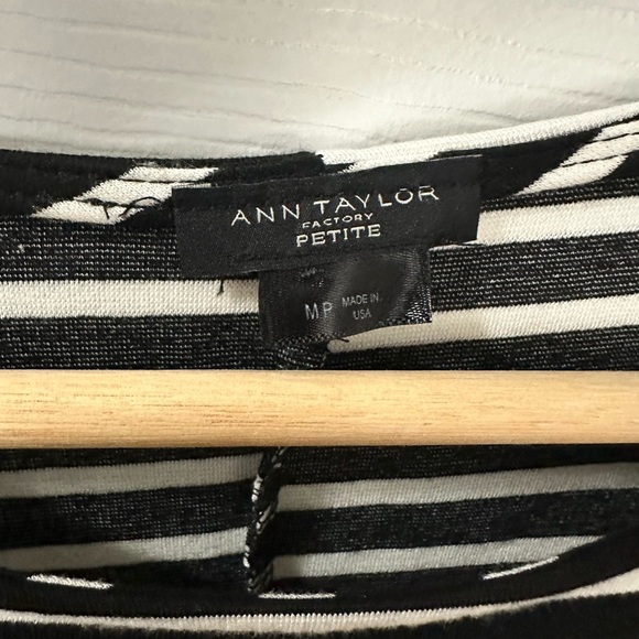 Ann Taylor Black and White Striped Dress - Picture 4 of 4